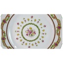 [45815445] Kuchenteller Dessertteller Frühstücksteller 19,9 cm Schaller bunte Blumendekor mit Grünrand Blumen gebraucht - gut Bild 2