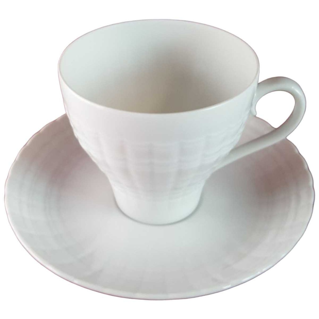 [45815452] Kaffeetasse mit Untertasse Tasse Hutschenreuther Lucina Weiß gebraucht - sehr gut Bild 2