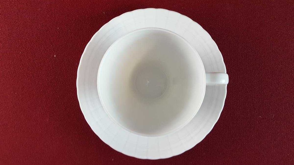 [45815452] Kaffeetasse mit Untertasse Tasse Hutschenreuther Lucina Weiß gebraucht - sehr gut Bild 3