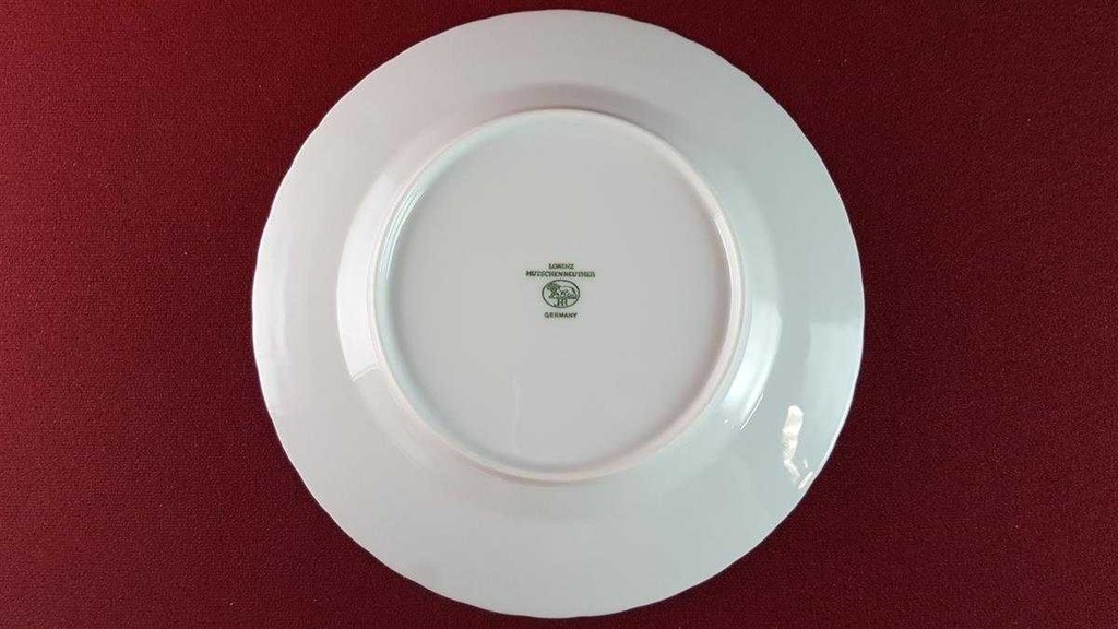 [45815454] Kuchenteller Dessertteller Frühstücksteller 20 cm Hutschenreuther Lucina Weiß gebraucht - gut Bild 3
