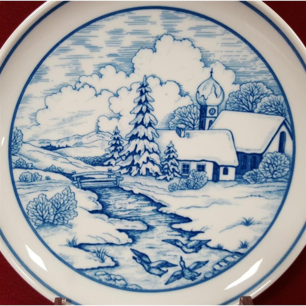 [45815489] Sammelteller 19,8 cm Hutschenreuther Wintermotiv 1 gebraucht - sehr gut Bild 2
