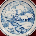 [45815489] Sammelteller 19,8 cm Hutschenreuther Wintermotiv 1 gebraucht - sehr gut Bild 2
