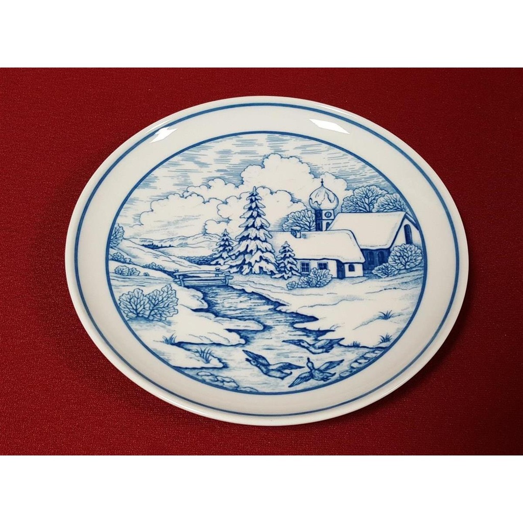 [45815489] Sammelteller 19,8 cm Hutschenreuther Wintermotiv 1 gebraucht - sehr gut Bild 3