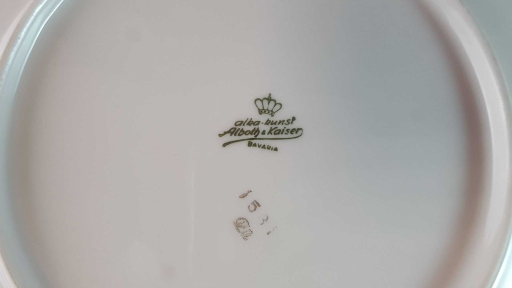 [45815498] Kuchenteller Goldrand 19,7 cm AK Kaiser Porzellan Alboth & Rosendekor mit 1531 gebraucht - gut Bild 5