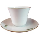 [45815500] Kaffeetasse mit Untertasse Tasse Goldrand AK Kaiser Porzellan Alboth & Rosendekor 1531 gebraucht - sehr gut Bild 2