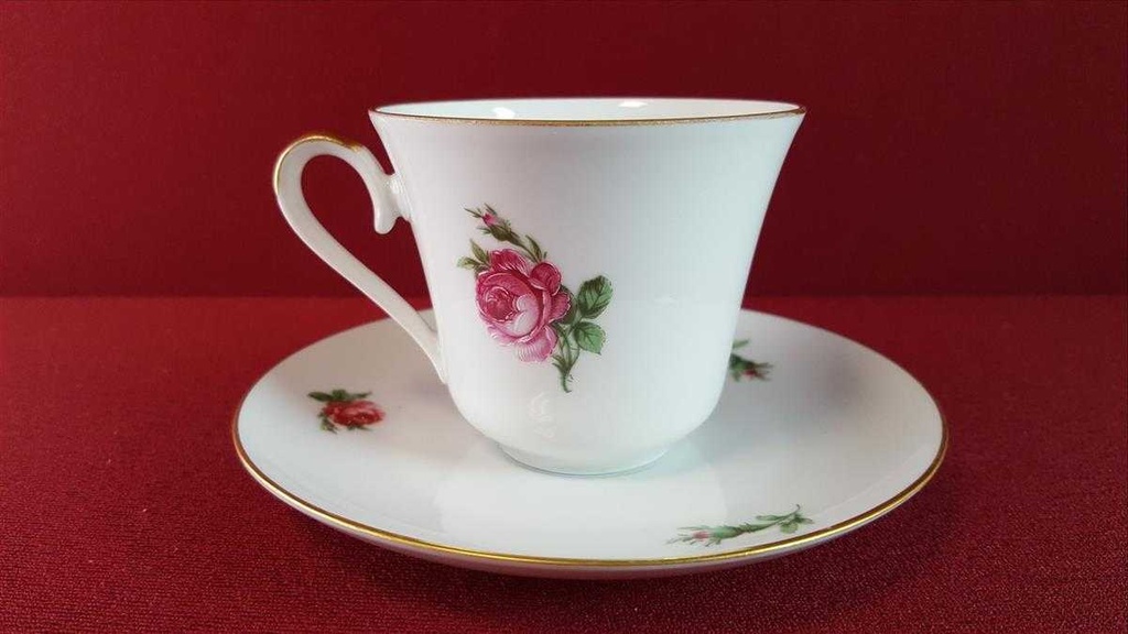 [45815500] Kaffeetasse mit Untertasse Tasse Goldrand AK Kaiser Porzellan Alboth & Rosendekor 1531 gebraucht - sehr gut Bild 3