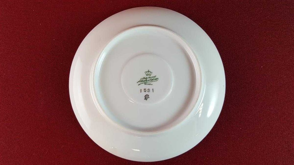 [45815500] Kaffeetasse mit Untertasse Tasse Goldrand AK Kaiser Porzellan Alboth & Rosendekor 1531 gebraucht - sehr gut Bild 8
