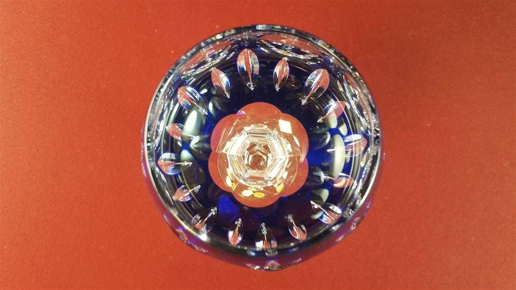 [45815509] Weinrömer Römerglas Überfangglas Nachtmann Bamberg Kobaltblau Blau gebraucht - sehr gut Bild 6