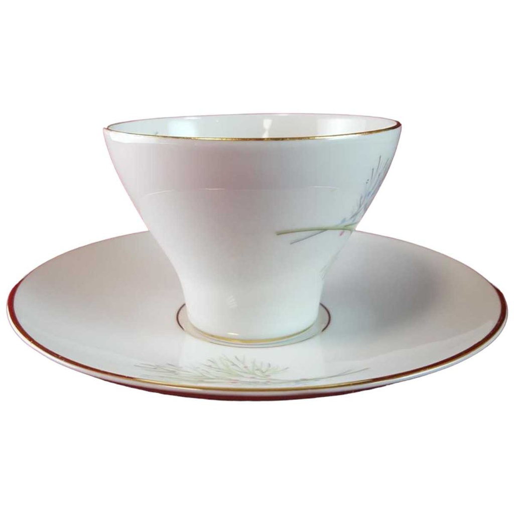 [45815519] Untertasse Kaffeetasse mit Tasse & Edelstein Bavaria Wakefield Muster gebraucht - gut Bild 2