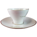 [45815519] Untertasse Kaffeetasse mit Tasse & Edelstein Bavaria Wakefield Muster gebraucht - gut Bild 2