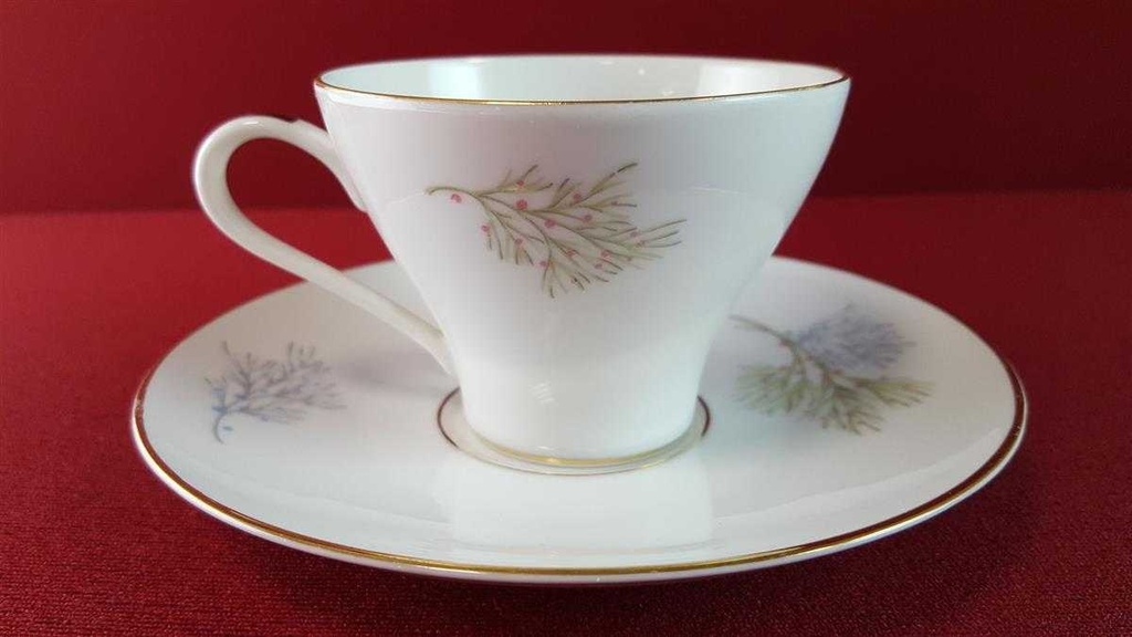 [45815519] Untertasse Kaffeetasse mit Tasse & Edelstein Bavaria Wakefield Muster gebraucht - gut Bild 3