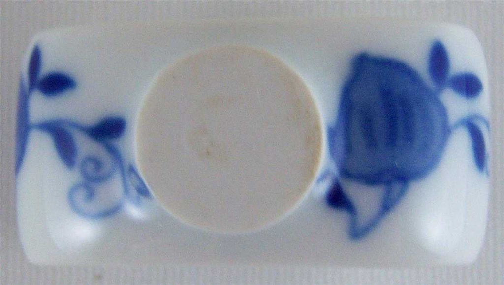 [4581554] Serviettenhalter Unterglasur Tirschenreuth Zwiebelmuster Echt Cobalt gebraucht - sehr gut Bild 4