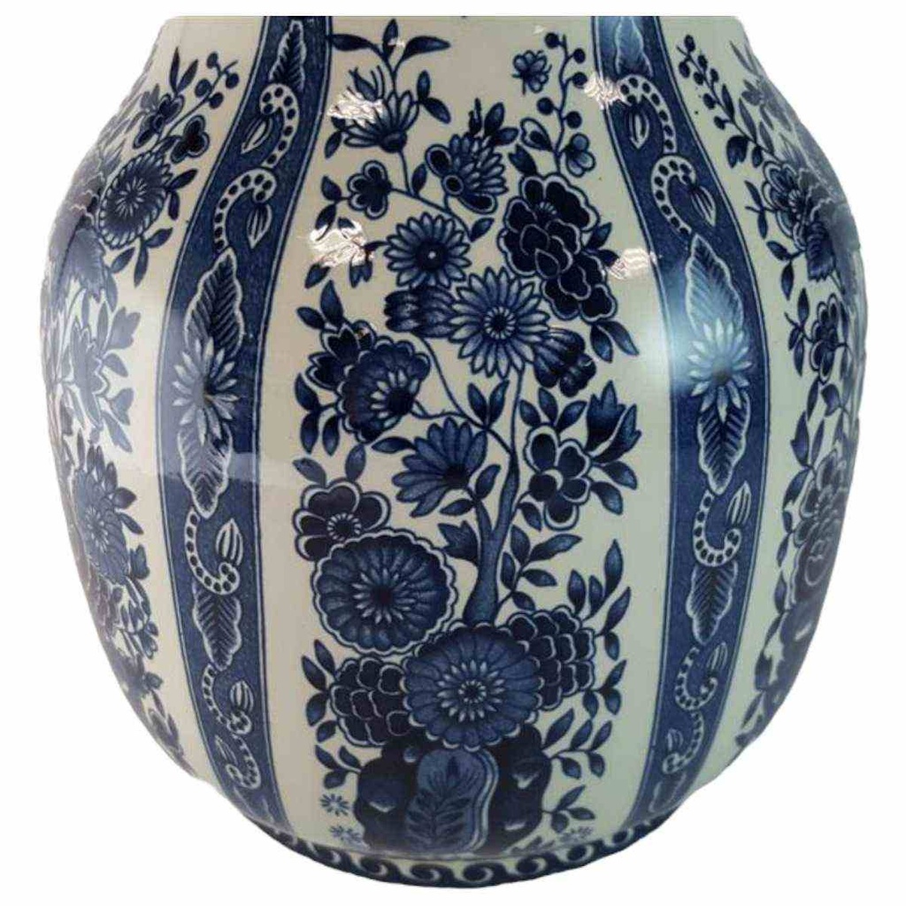 [45815549] Vase 31,5 cm Royal Sphinx Maastricht Delfts florales Dekor gebraucht - gut Bild 2