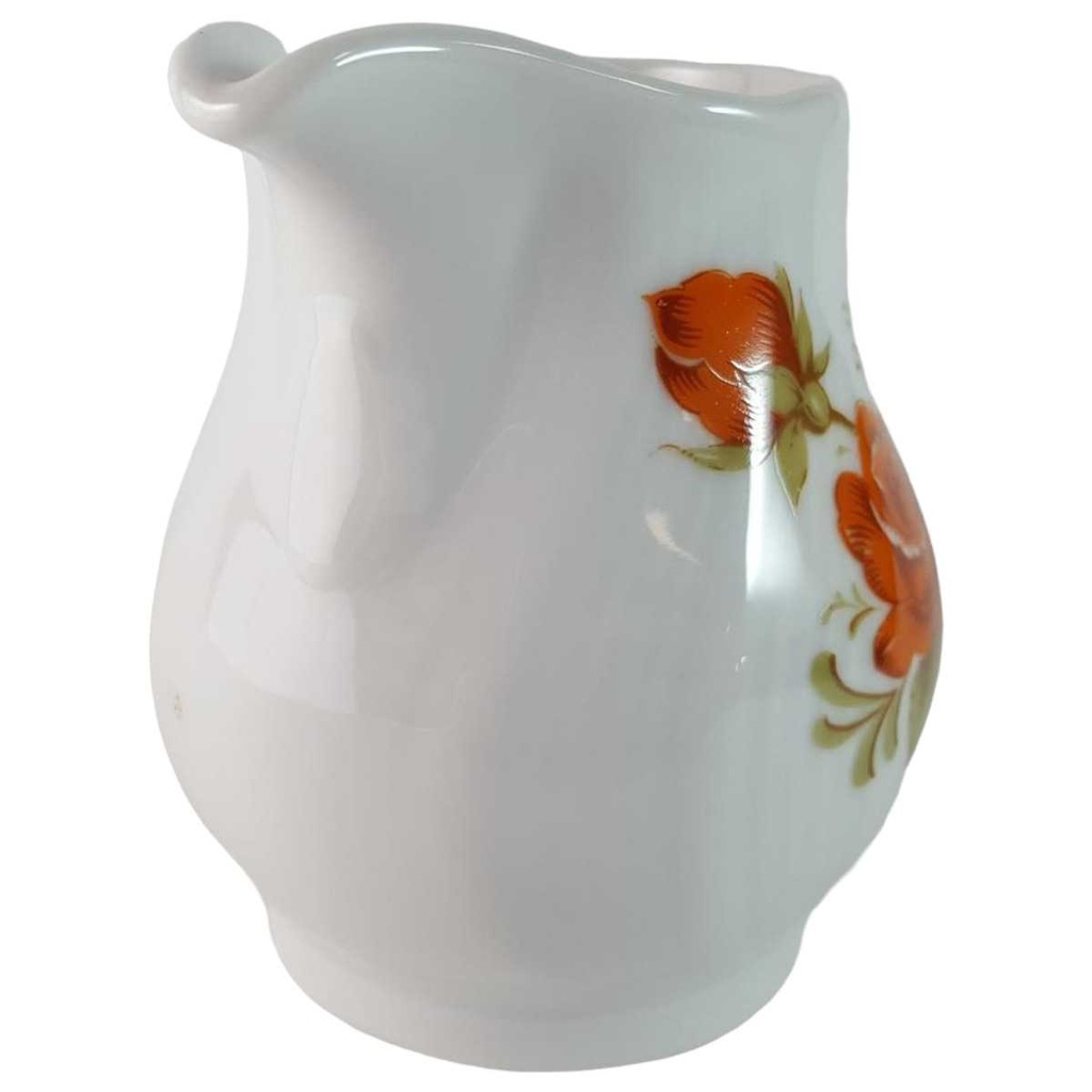 [45815559] Milchkännchen Winterling Kirchenlamitz Rillenrelief Orange Blume gebraucht - sehr gut Bild 2