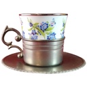 [45815576] Mokkatasse mit Untertasse Tasse Espressotasse 3tlg Bareuther Waldsassen gebraucht - gut Bild 2