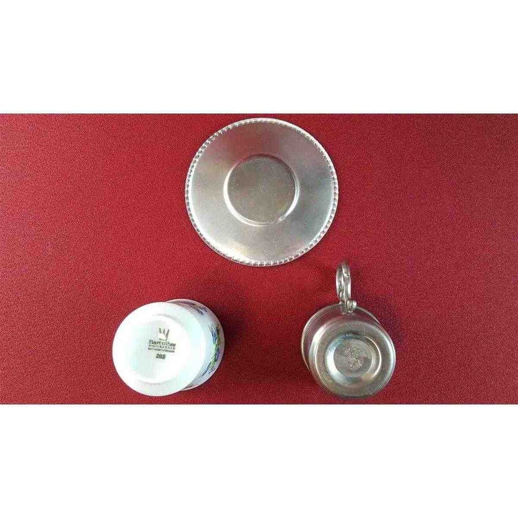 [45815576] Mokkatasse mit Untertasse Tasse Espressotasse 3tlg Bareuther Waldsassen gebraucht - gut Bild 5