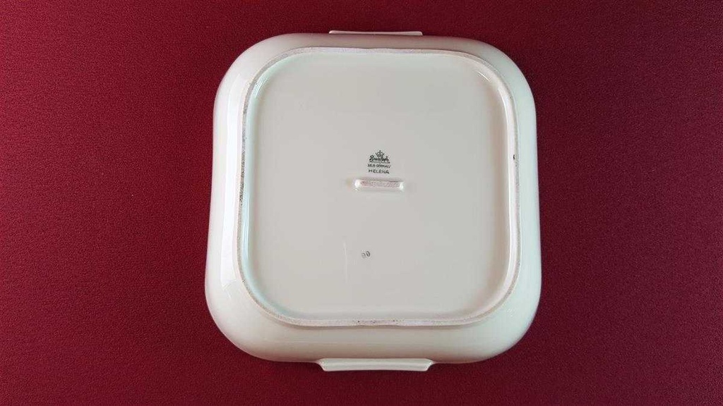 [45815578] Schüssel Servierschüssel mit Griffen Goldrand Rosenthal Helena Beige gebraucht - gut Bild 5