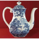 [45815584] Kaffeekanne 1,1 L Enoch Wedgwood Woodland Blau gebraucht - akzeptabel Bild 3