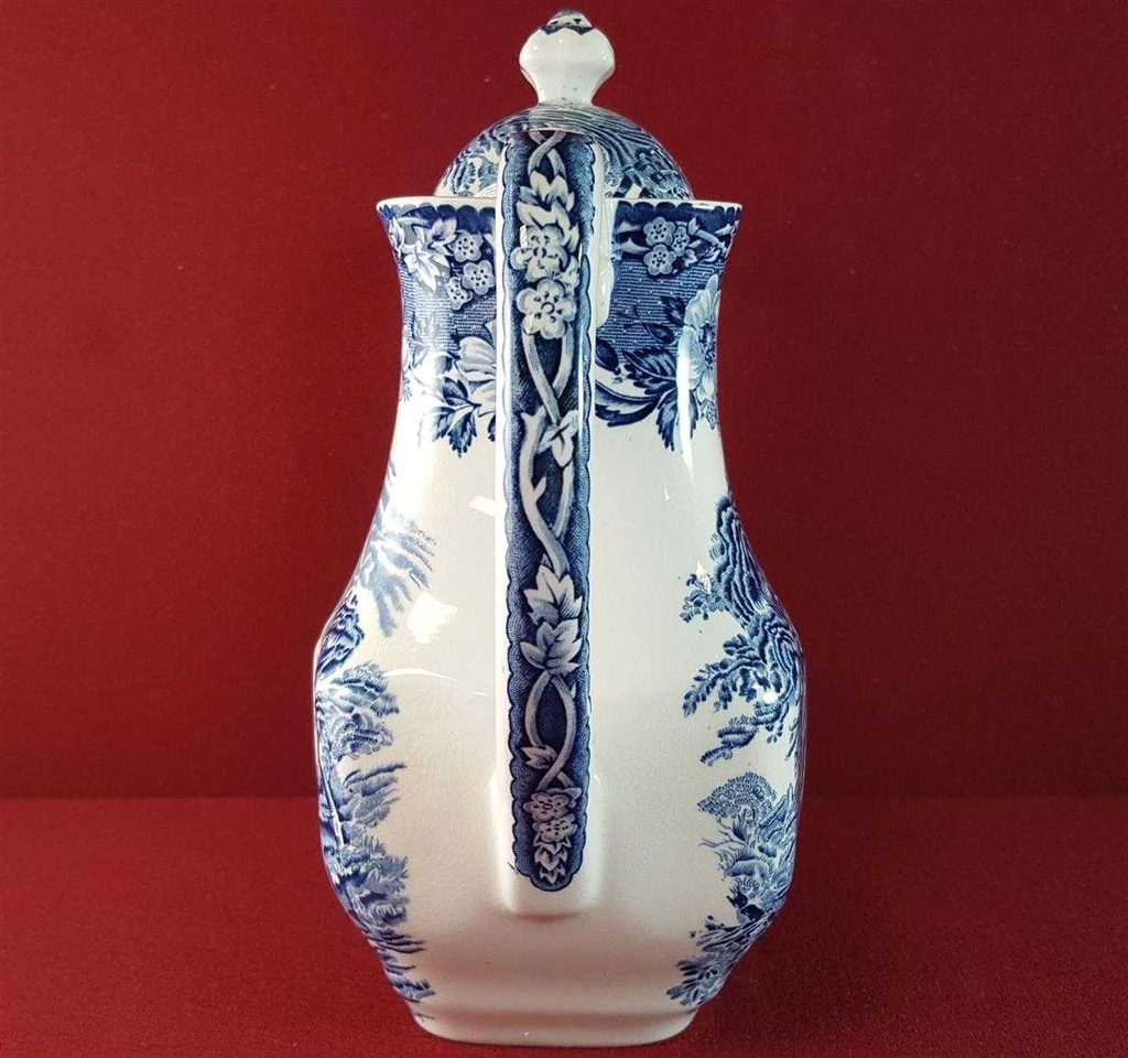 [45815584] Kaffeekanne 1,1 L Enoch Wedgwood Woodland Blau gebraucht - akzeptabel Bild 4