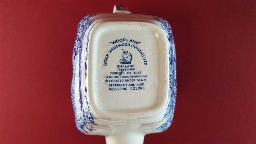 [45815584] Kaffeekanne 1,1 L Enoch Wedgwood Woodland Blau gebraucht - akzeptabel Bild 8