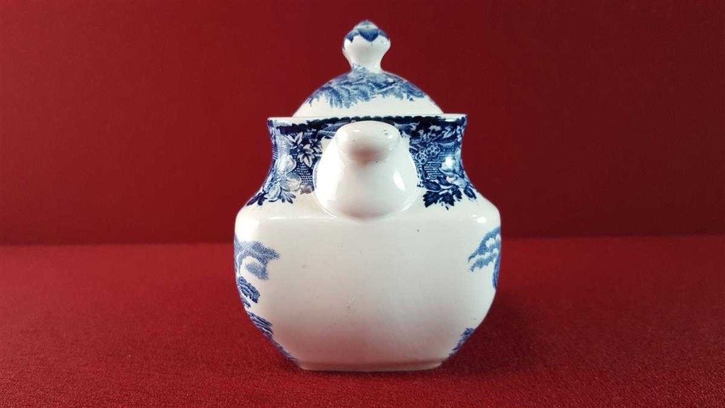 [45815585] Zuckerdose Enoch Wedgwood Woodland Blau gebraucht - gut Bild 4