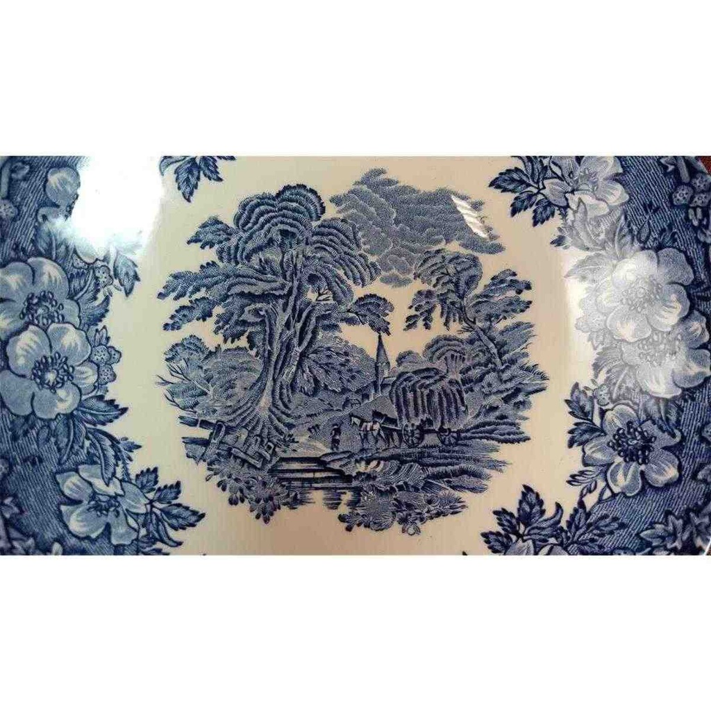 [45815589] Salatschale 16,6 cm Enoch Wedgwood Woodland Blau gebraucht - gut Bild 2
