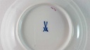 [45815611] Untertasse für Kaffee 14,8 cm Meissen Neuer Ausschnitt Indische Malerei Purpur II. Wahl gebraucht - sehr gut Bild 4