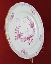 [45815612] Kuchenteller Dessertteller 20,3 cm Meissen Neuer Ausschnitt Indische Malerei Purpur II. Wahl gebraucht - sehr gut Bild 3