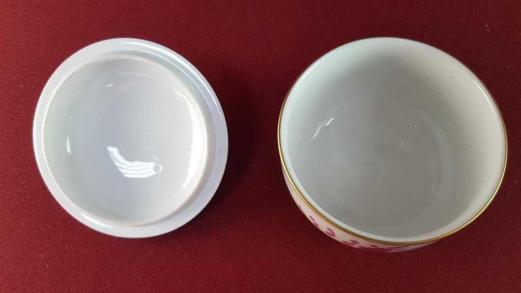 [45815614] Zuckerdose Meissen Neuer Ausschnitt Indische Malerei Purpur II. Wahl gebraucht - sehr gut Bild 6