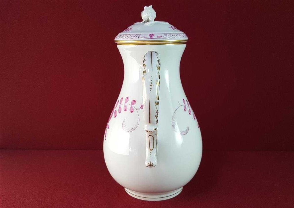 [45815615] Kaffeekanne 1,3 L Meissen Neuer Ausschnitt Indische Malerei Purpur II. Wahl gebraucht - sehr gut Bild 4