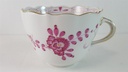 [45815618] Kaffeetasse mit Untertasse Tasse Meissen Neuer Ausschnitt Indische Malerei Purpur II. Wahl Bild 2