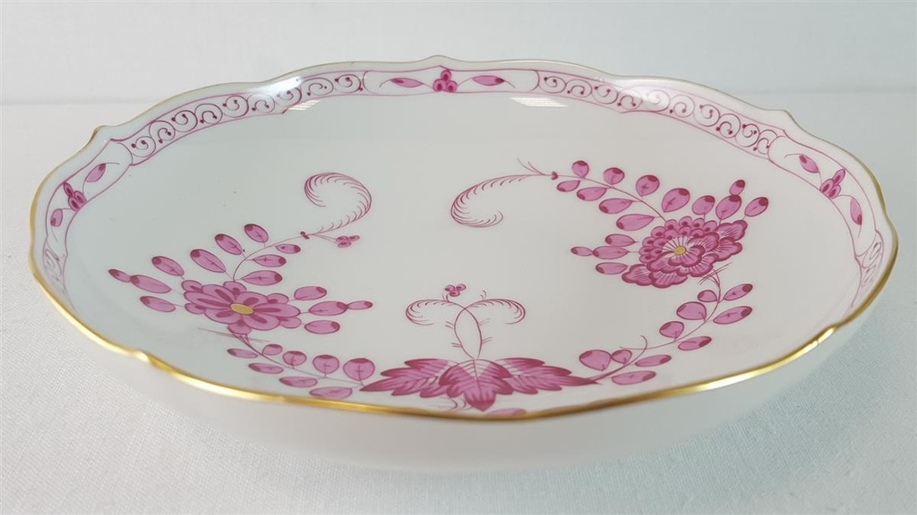 [45815618] Kaffeetasse mit Untertasse Tasse Meissen Neuer Ausschnitt Indische Malerei Purpur II. Wahl Bild 8