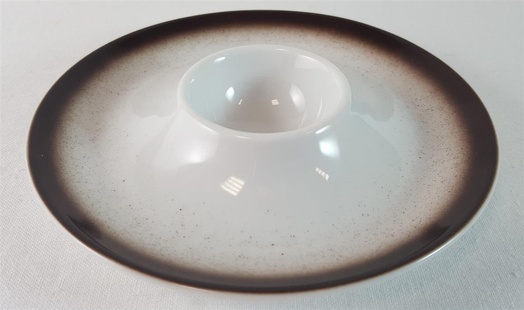 [45815620] Eierbecher mit Schalenablage Brauner Rand gebraucht - sehr gut Bild 2