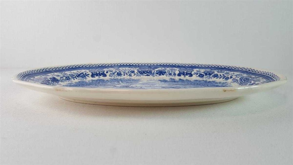 [45815638] Servierplatte Speiseplatte Fleischplatte 25,5x16,8 cm Villeroy & Boch Burgenland Blau gebraucht - akzeptabel Bild 5