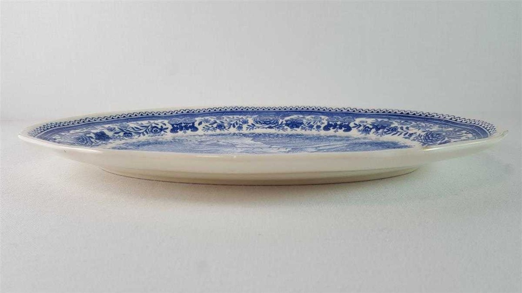 [45815638] Servierplatte Speiseplatte Fleischplatte 25,5x16,8 cm Villeroy & Boch Burgenland Blau gebraucht - akzeptabel Bild 6