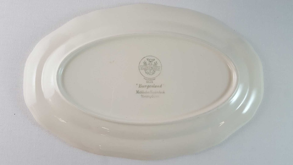 [45815638] Servierplatte Speiseplatte Fleischplatte 25,5x16,8 cm Villeroy & Boch Burgenland Blau gebraucht - akzeptabel Bild 7