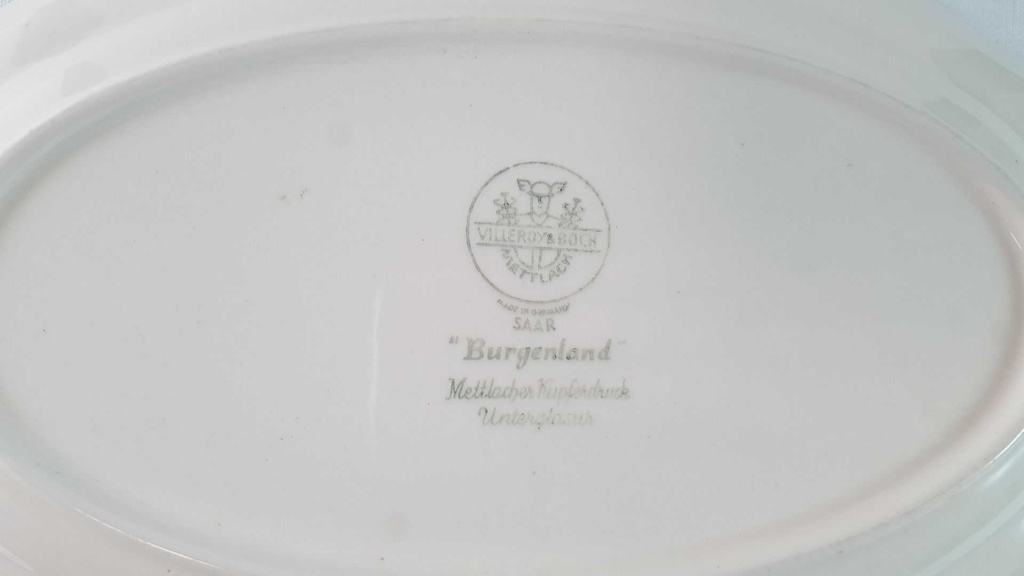 [45815638] Servierplatte Speiseplatte Fleischplatte 25,5x16,8 cm Villeroy & Boch Burgenland Blau gebraucht - akzeptabel Bild 8