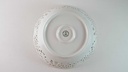 [45815639] Schale Durchbruchschale Goldrand Durchbrucharbeit 23,2 cm Marienbad Ingres Weiss bunte Blumen gebraucht - sehr gut Bild 5