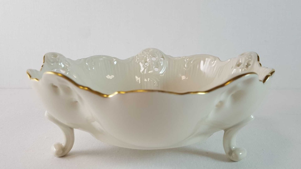 [45815641] Durchbruchschale Goldrand Durchbrucharbeit Rosenthal Moliere Elfenbein mit Beige gebraucht - sehr gut Bild 6