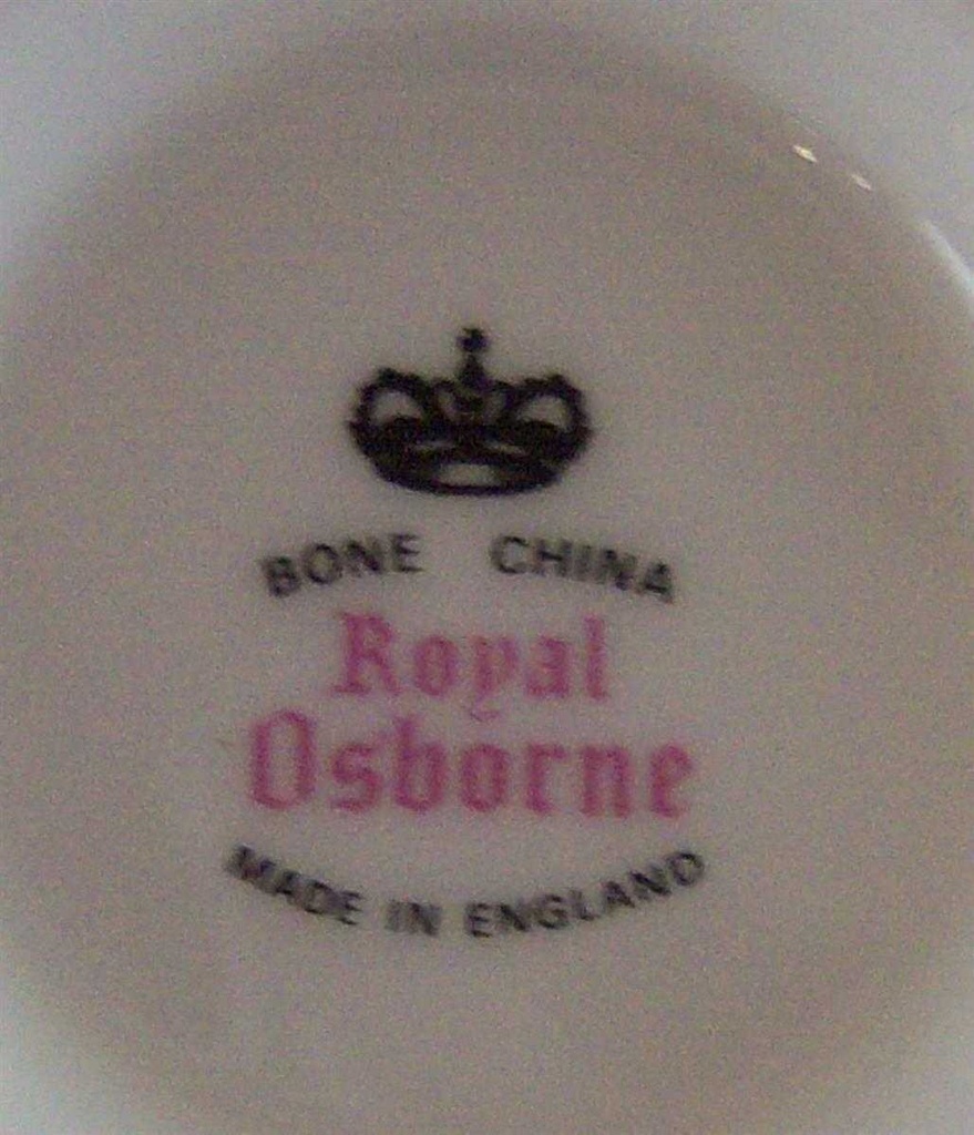 [4581568] Kuchenteller Dessertteller Frühstücksteller Golddekor 20,3 cm Royal Osborne gebraucht - gut Bild 3