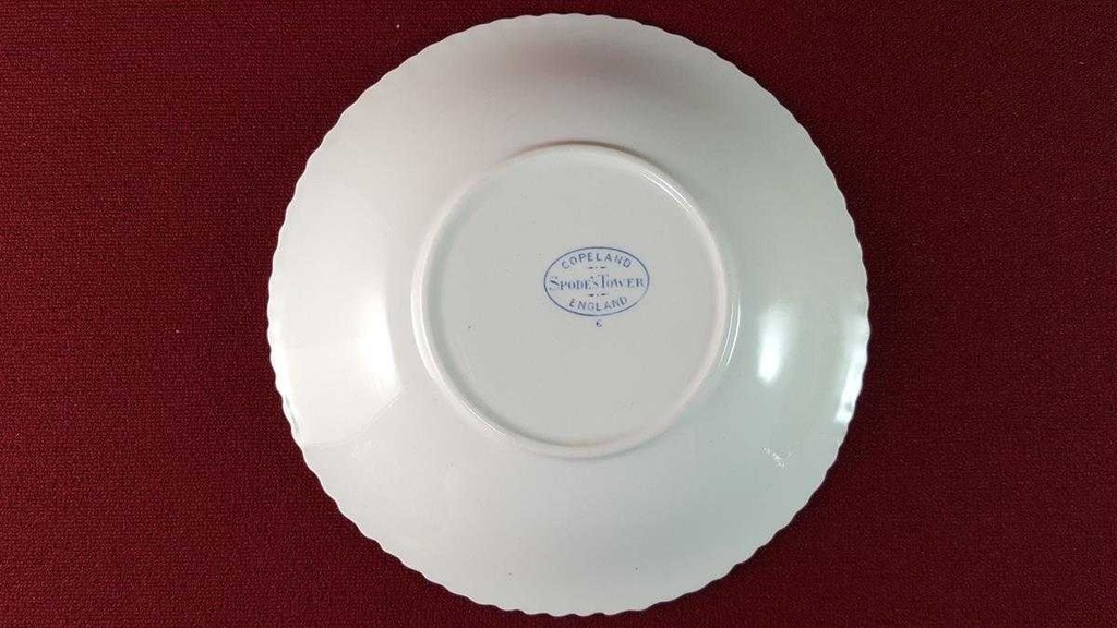 [45815680] Untertasse für Kaffee 14,9 cm Spode Copeland Blue Tower gebraucht - akzeptabel Bild 4