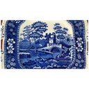 [45815682] Coupe /Sandwichplatte Sandwichplatte 28,2x24,3 cm Spode Copeland Blue Tower Blau gebraucht - gut Bild 2