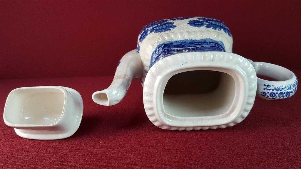 [45815690] Kaffeekanne Kanne 0,8 L Spode Copeland Blue Tower gebraucht - akzeptabel Bild 9