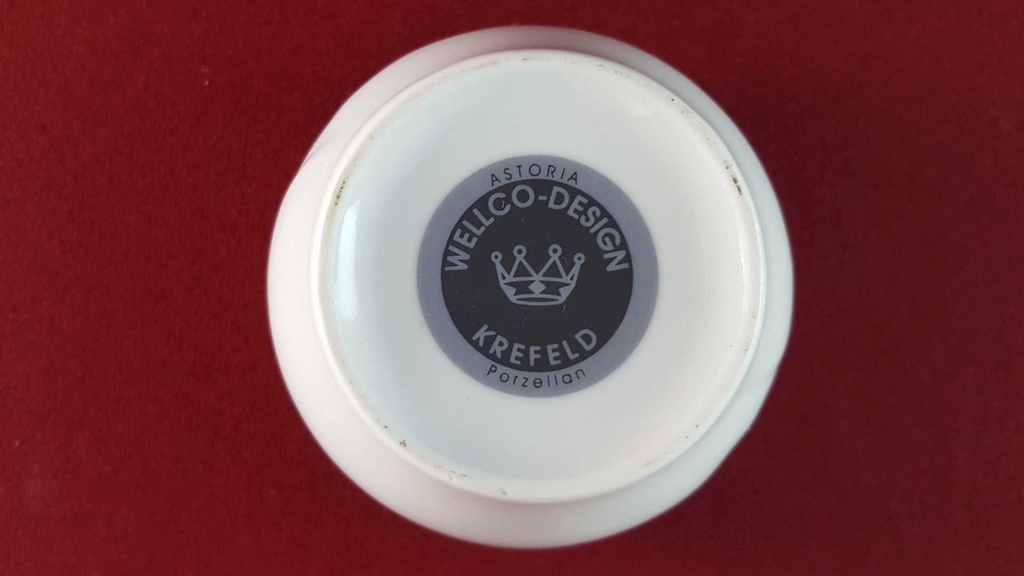 [45815693] Zuckerdose Wellco Design Krefeld Astoria Blau Gold gebraucht - sehr gut Bild 7