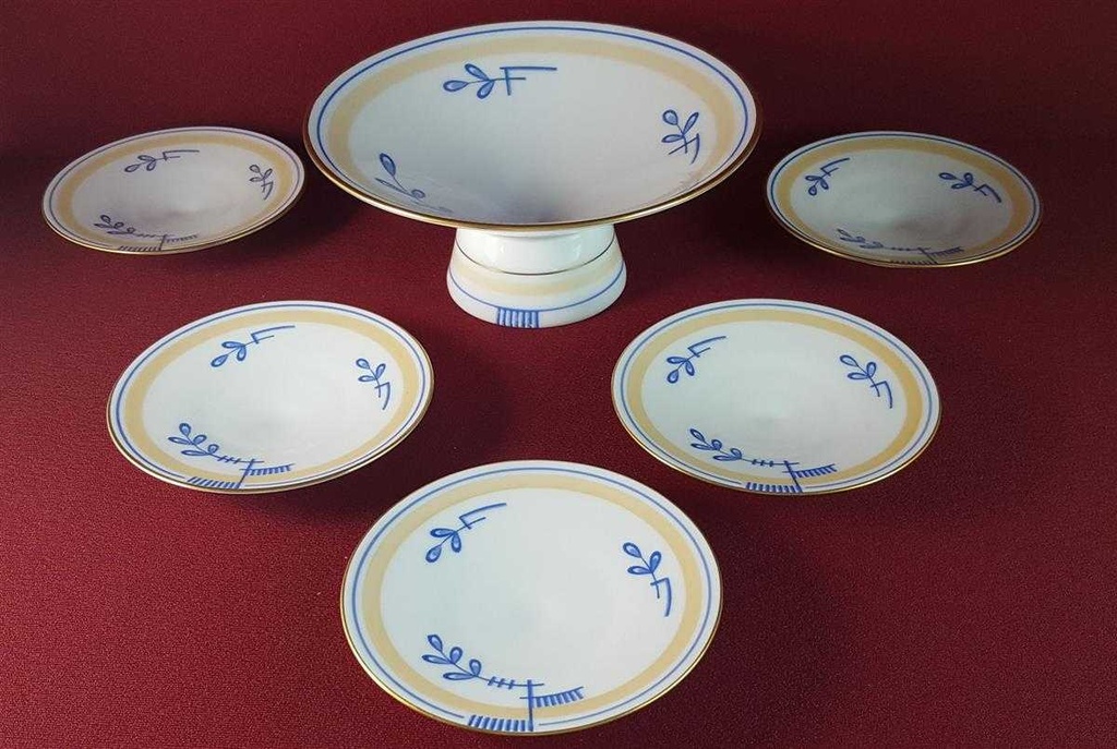 [45815694] Fußschale Snackteller Goldrand Fürstenberg B632 gebraucht - gut Bild 4