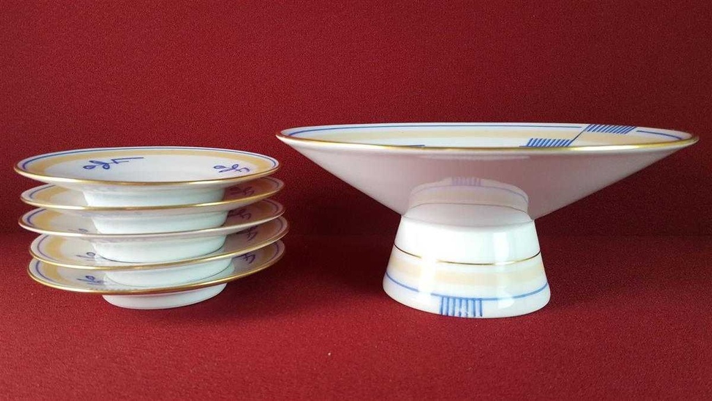 [45815694] Fußschale Snackteller Goldrand Fürstenberg B632 gebraucht - gut Bild 7