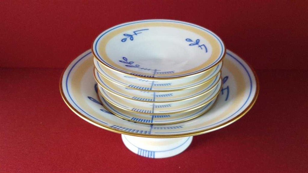[45815694] Fußschale Snackteller Goldrand Fürstenberg B632 gebraucht - gut Bild 9