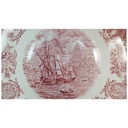[45815702] Schüssel Servierschüssel 22 cm Bristol Hull Ramsgate Historical Ports of England Rot gebraucht - gut Bild 2