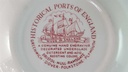 [45815702] Schüssel Servierschüssel 22 cm Bristol Hull Ramsgate Historical Ports of England Rot gebraucht - gut Bild 6