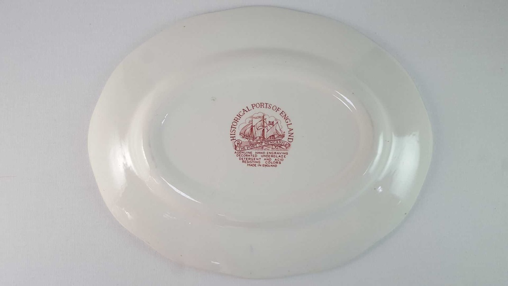 [45815706] Fleischplatte 31x24,6 cm Bristol Hull Ramsgate Historical Ports of England Rot gebraucht - gut Bild 5